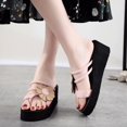 thumbnail image 1 of Zapatillas de moda para mujer, sandalias de plataforma, Sandalias de tacón alto, zapatos de verano para mujer, chanclas de playa, chanclas sólidas, zapatillas 2022 para mujer Tan Jianjun unisex, 1 of 2
