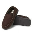 thumbnail image 3 of Dearfoams Men's Keaton Microsuede Moccasin House Shoe Slipper, 3 of 6