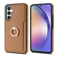 thumbnail image 5 of TECH CIRCLE For Samsung Galaxy A54 5G Case,PU Leather Slim Card Slots Case 360°Rotatable Ring Kickstand Shockproof Protective Women Men Case for Samsung Galaxy A54 5G 6.4" 2023,Brown, 5 of 7