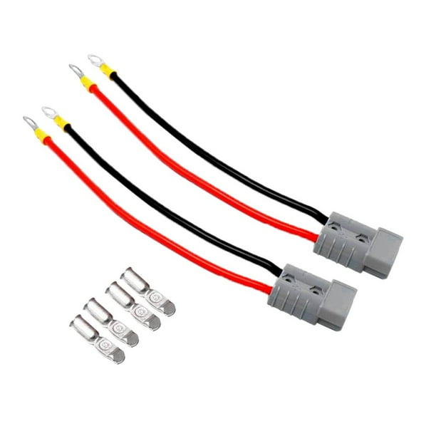 Conectores De Desconexión Rápida Para Batería 12V - Pack De 4, 6 AWG, 50A, Ideal Para Accesorios Y Winches