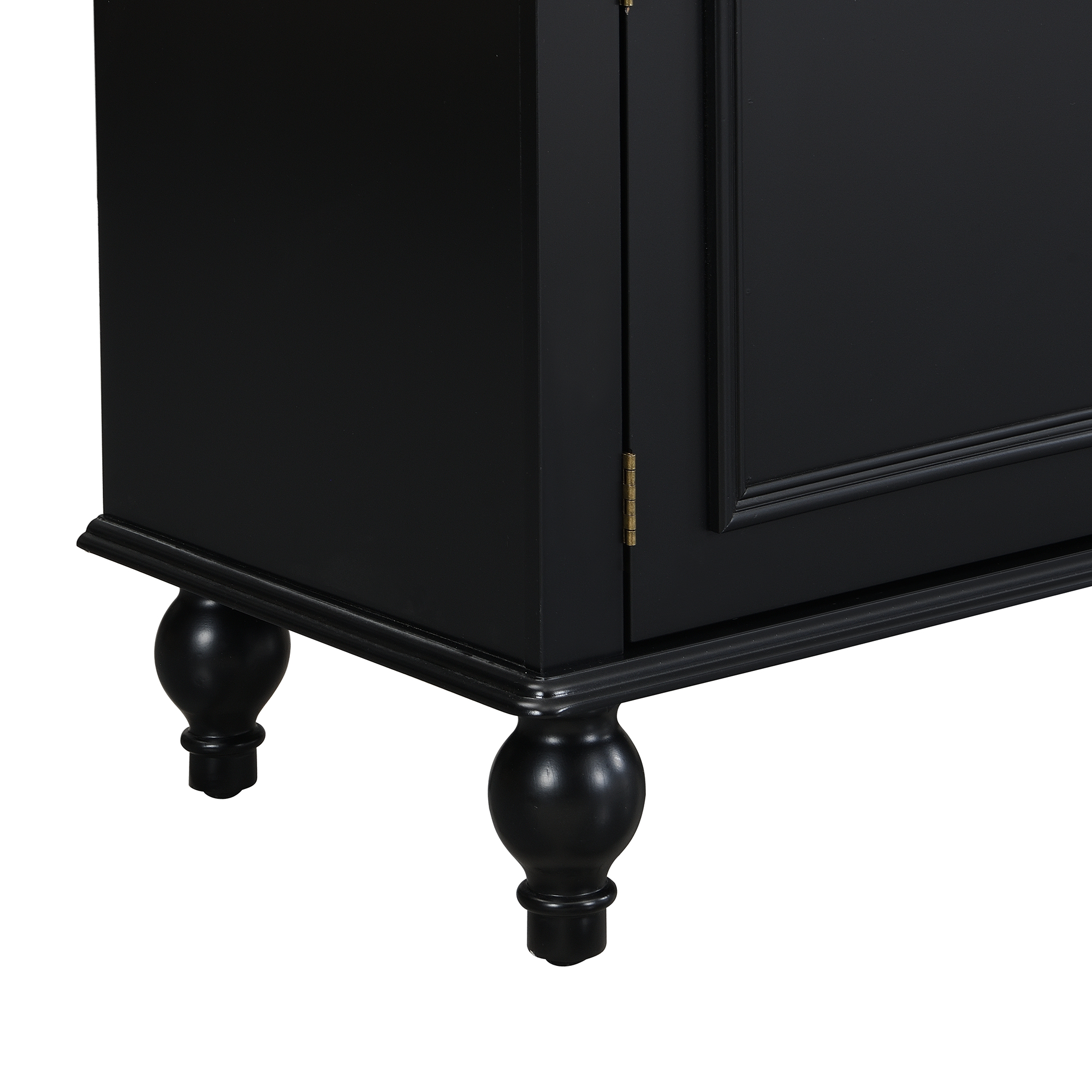 Euroco Modern Minimalist TV Stand with 2 Cabinets, 2 Drawers, and Open Shelf, Media Console with Anti-Tip Kit, for TVs up to 65"
