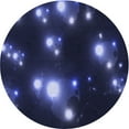 thumbnail image 1 of Ahgly Company Machine Washable Indoor Round Transitional Night Blue Area Rugs, 4' Round, 1 of 7