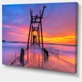 thumbnail image 2 of Discarded Wooden Bridge at Sunset, 2 of 3