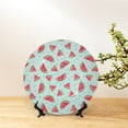 thumbnail image 6 of Yiaed Watermelon Print Bone China Decorative Plate Ceramic Dinner Plates Art Crafts with Display Stand-10in, 6 of 6