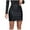 Black, variant on Mrat Pencil Skirt Fashion Women Casual Comfortable Solid Color High Zipper Vent Skirt Elegant Skirts S-175 Black XL