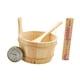 thumbnail image 4 of Cubo Y Cucharón de Madera para Sauna, Accesorios de Baño Portátiles para Hoteles, Spas Domésticos, 4 of 9