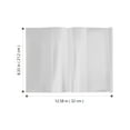 thumbnail image 4 of 10pcs Clear Book Cover Students Textbook Cover Width Adjustable Book Protection Cover, 4 of 9