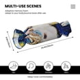 thumbnail image 3 of Salouo Starry White Horse Pattern Cute Bolster Pillow,Cylindrical Pillow Long Pillow for Bed Round Side Pillow for Knee/Leg/Neck ,- Length 24.4" x 9.8" Diameter, 3 of 8