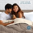 thumbnail image 6 of Bare Home 1800 Collection Reversible Down Alternative Comforter, All-Season, Full, Taupe/Sand, 6 of 10