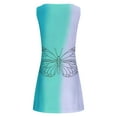 thumbnail image 5 of mtvxesu Robe d'Été, Robe Débardeur d'Été Décontractée Ample à Imprimé Floral pour Femme, Robe de Plage Ajourée Sans Manches, Robes Chemise, 5 of 5