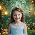 thumbnail image 3 of 6X4FT Spring Enchanted Forest Backdrop, Fairy Tale Wonderland Garden Backdrops for Photoshoot, Mushroom Butterfly Woodland Fairy Tea Party Decorations Photo Booth Studio Props Backdrops, 3 of 5
