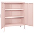 thumbnail image 2 of vidaXL Armoire de Rangement Rose 80x35x101,5 cm Acier, 2 of 5