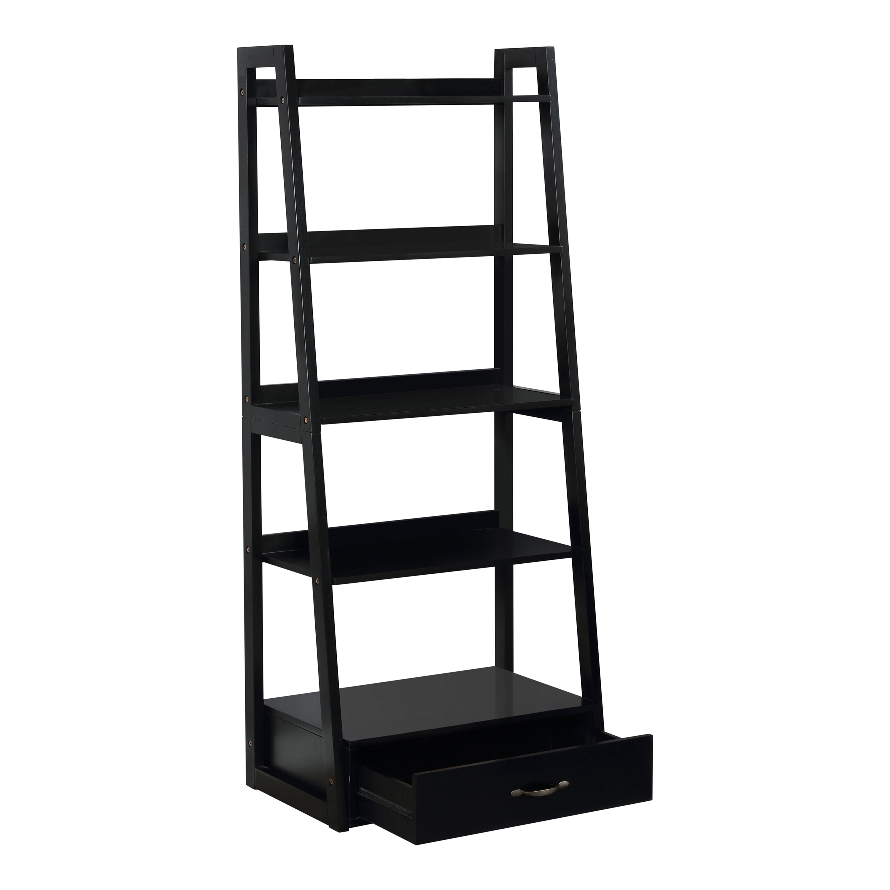 Furniture of America Respa 1-Drawer Bookcase, Black