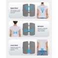 thumbnail image 5 of Almohada lumbar calefactable COMFIER con masaje vibratorio, cojín de apoyo para la espalda para silla de oficina, masajeador de espalda con grafeno para silla de juegos de coche, altura ajustable hast, 5 of 5