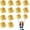 Colorful+Gold, variant on 12 PCS pom poms Cheerleading,13.8inch Sports Team Spirits Cheering Squad Dance Training with Handle Rings