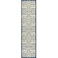 thumbnail image 2 of JONATHAN Y SANTA MONICA 2 x 8 Runner Rug, Madrid Vintage Filigree Textured Weave - Navy/Beige, SMB107G-28, 2 of 9