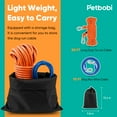 thumbnail image 6 of Petbobi Dog Runner for Yard Outdoor Camping 50FT W/ 9.8FT Dog Tie Out Cable Dog Lead Zipline Portable Overhead Trolley System Rust Proof Heavy, Orange, 6 of 6
