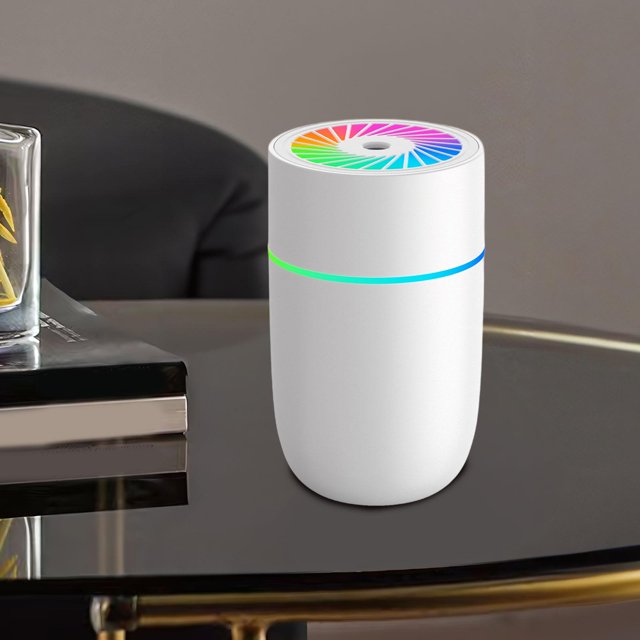 Humidificador portátil con luz nocturna colorida, minihumidificador innovador para el dormitorio del automóvil, regalo de inauguración de la casa,
