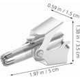 thumbnail image 3 of NOLITOY Stainless Steel Nose Hair Trimmer for Men Compact and Portable One-Nose Cleaning, 3 of 8