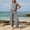 Black, variant on Women's 2-Piece Gingham Checkered Outfit, Sleeveless Crewneck Tank Top and Wide Leg Pants, Elastic Waist Summer Lounge Set, Vacation Travel