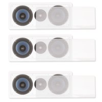 Blue Octave LLCR6 In Wall 3 Way Speaker Dual 6.5" Home Theater Surround 3 Speaker Set