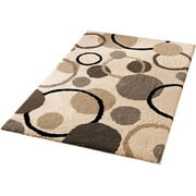Orian Gumball Beige Fleece Area Rug
