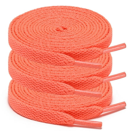 

3Pair 24 - 72 Inch Flat Shoe Laces Replacement for Sneakers Boots Athletic Shoes