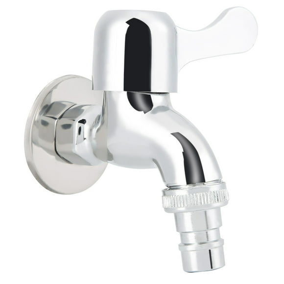 Laundry Water Faucet G1/2in Wall Mounted Laundry Bathroom Washing Machine Water Faucet Single Cold Water Tap