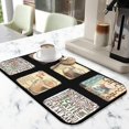 thumbnail image 2 of Coffee Text Pattern Coffee Bar Mat Accessories for Countertop Absorbent Hide Stain Dish Drying Mats for Kitchen Counter Draining Pad Under Coffee Maker Coffee Pot Espresso Machine 19.5x12in, 2 of 7
