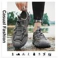 thumbnail image 6 of Men's Casual Shoes Lightweight Breathable Low-Top Mesh Sports Shoes Gym Outdoor Non-Slip Wear-Resistant Training Shoes Gray 6 US, 6 of 7