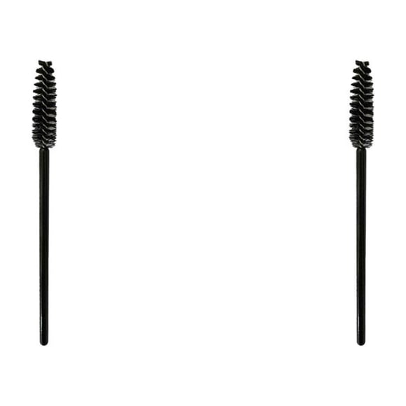 Qarigey 50 Uds cepillo de limpieza de pestañas mini aplicador de máscara negro 2Conjunto