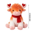 thumbnail image 4 of Luoshdecor Highland Cow Stuffed Animal,Cute Fluffy Cow Animal Doll,Valentines Gift for Girlfriends,Family,Friend, 4 of 7