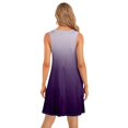 thumbnail image 3 of WILLBEST Vestidos De Verano Para Mujer, Vestido Playero Elegante De Color Liso, Largo Medio, Cuello Redondo, Sin Mangas 2009, 3 of 3