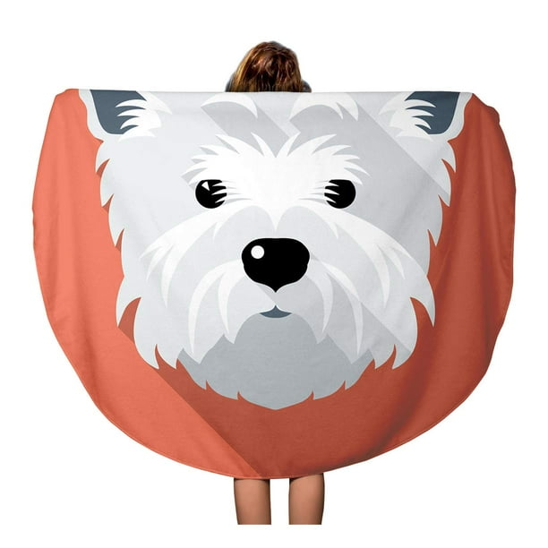 Westie beach store towel