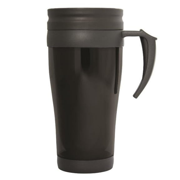 Invisi-Mate 500 ml 17 oz Travel Tumbler - Black Transparent