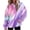 Purple, variant on Sweatshirt for Women Large Hoodie With Gradient Print Plus Size Long Sleeved Sweater Pullover Autumn Pocket Clothes Comfort Hoodie
