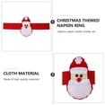 thumbnail image 3 of Miangastore Family Party Red 4Pcs 11.79X1.57X0.12in Unique Napkin Rings, 3 of 8