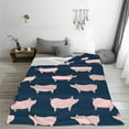 thumbnail image 5 of Sikiie Pig 1 Ultra-Soft Micro flannel Blanket Luxury All Seasons Warm Blanket for Bedding Sofa and Travel (4 sizes)-80"x60", 5 of 7