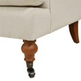 thumbnail image 6 of Maklaine Modern Recessed Arm Sofa Metal Casters in Light Beige, 6 of 18