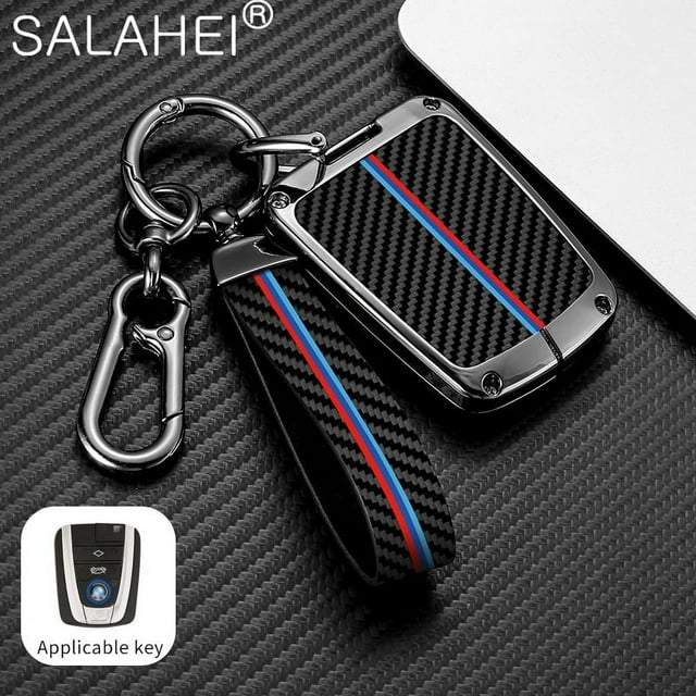Carbon Fiber Car Key Cover Case Holder Key Bag Shell Full Protection For BMW I3 I8 Series 2014 2016 2017 Auto Interior Accessory