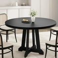 thumbnail image 1 of Rustic Dining Table for 4 to 6 People, 47 Inch Round Dining Table, Wooden Kitchen Table with Sturty Legs, Dining Room Table for Dining Room, Kitchen(Table Only), 1 of 6