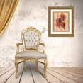 thumbnail image 3 of Galapon, Nikki 15x18 Gold Ornate Wood Framed with Double Matting Museum Art Print Titled - Inked Triangles II, 3 of 4
