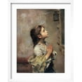thumbnail image 2 of Art.com Praying Girl, Italian Painting of 19th Century Giclee Print by Roberto Ferruzzi, White Frame Wall Art, 17" x 21", 2 of 5