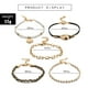 thumbnail image 3 of 5PCS Oro Boho capa tobilleras para las mujeres de concha de mar colgante de pie cadenas de cuentas de encanto playa pulsera tobilleras, 3 of 8