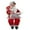A, variant on Christmas Sitting Santa Hand Crafted Cute Santa Claus Figurines Doll with Gift Bag Christmas Decoration for Home Office Table Xmas Party Ornament Gift 15.7×7.1 inches