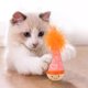thumbnail image 2 of Gato interactivo de madera con balanceo para gatos de interior, se endereza solo, con sombrero y, 2 of 4