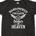 thumbnail image 4 of Inktastic Handpicked for Earth by My Sister in Heaven with Angel Wings Boys or Girls Baby Bodysuit, 4 of 5