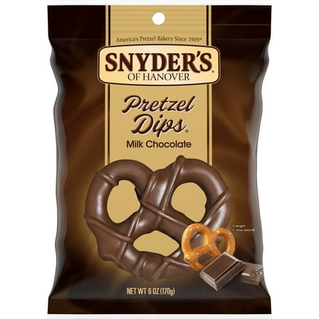 Snyder's of Hanover Pretzels, Milk Chocolate Covered Pretzels, 6 oz