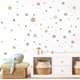 thumbnail image 1 of 120 puntos adhesivo de pared para habitación infantil adhesivo de pared círculos rojo pastel gris menta adhesivo de pared decoración de pared para habitación de bebé DL887 2 rojo gris menta rojo gris, 1 of 3