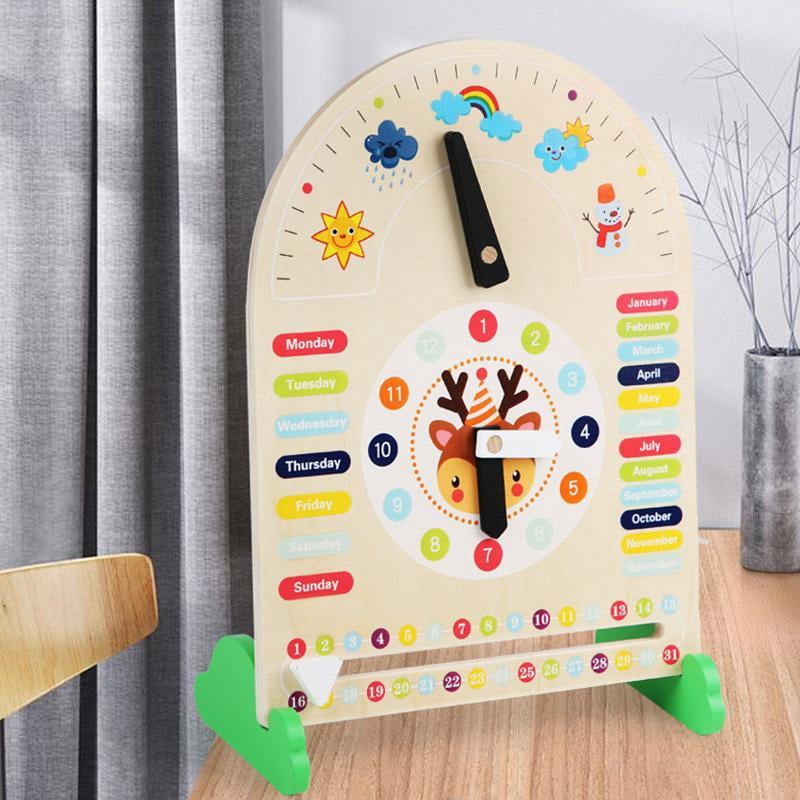 Weather Station Learning Toys Kids Daily Calendar with Cloud
